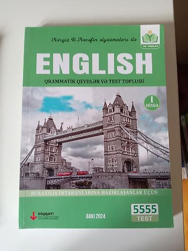 Testlər: “English – Qrammatik qeydlər və test toplusu” kitabı. Nərgiz R. İçində — 1