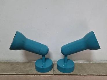 DVE STARE ZIDNE LAMPE - ALUMINIJUM | Dve stare aluminijumske zidne