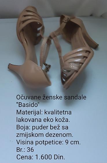 Basido ženske sandale na štiklu - Materijal: lakovana eko koža - na lalafo.rs Basido ženske sandale na štiklu - Materijal: lakovana eko koža -