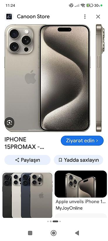 iphone sr: IPhone 15 Pro Max, 256 GB, Natural Titanium, Simsiz şarj, Face ID — 1