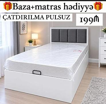 Çarpayılar: Məhsul: Tək nəfərlik çarpayı dəsti Tərkib: - Baza (açılan alt hissə — 3