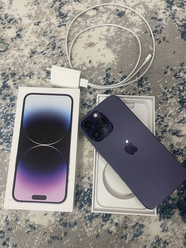 Apple iPhone: IPhone 14 Pro Max, 512 ГБ, Deep Purple, Кабель, Коробка, 84 %