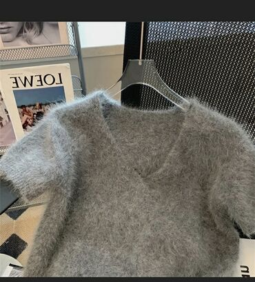 вязаная теплая кофта: Кофта, Вечерний стиль, Осень-весна, Корея, 2XL (EU 44)