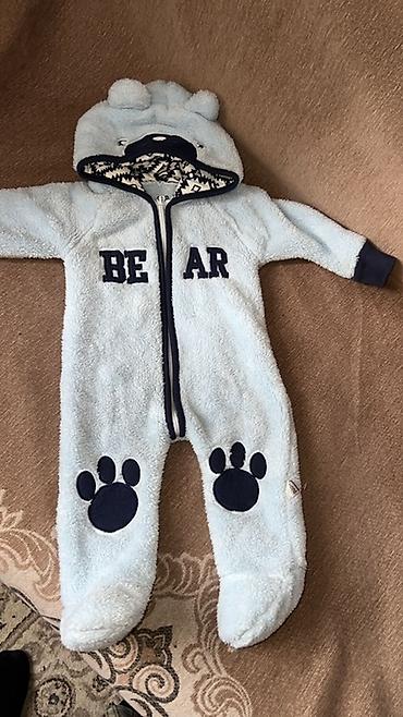 одежды для новорожденных: Комплект, цвет - Голубой, Б/у — 1