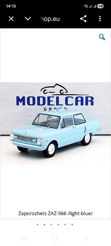 Спорт и хобби: ModelCar Group kolleksiya maşını – ZAZ-966 “Zaporojets” (açıq-mavi) — 1