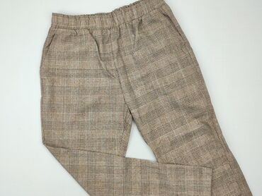 spodnie dresowe eleganckie damskie: Material trousers, M (EU 38), condition - Very good