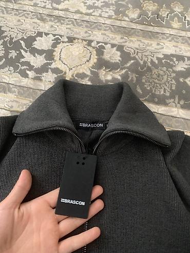 свиты: Мужская трикотажная кофта-джемпер на молнии BRASCON. Качтсво бомба😍 — 2