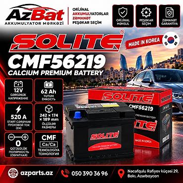 Solite, 62 ah, Orijinal, Yeni