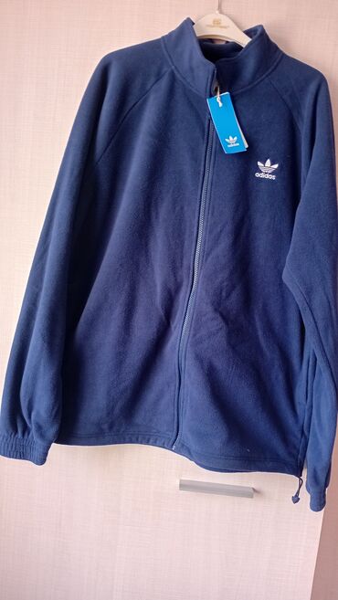 Олимпийки: Флисовая толстовка adidas Originals - Цвет: темно‑синий (navy) -