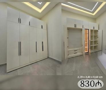 Yeni, 6 qapı, Siyirməli, Ağ, Açılan, Düz dolab