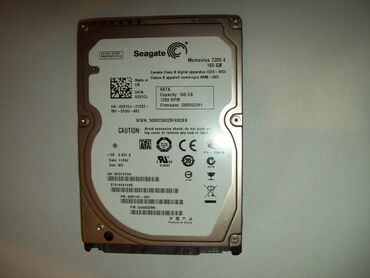 Hard diskovi, eksterni diskovi: HDD Seagate 160GB SATA (2.5 inch) Šifra artikla: 8260 Interface