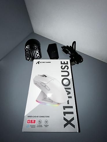attack shark x3: ATTACK SHARK X11 oyun siçanı - Üç rejimli qoşulma: kabel ilə, 2.4G — 1