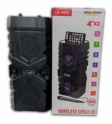 speakers: Karaoke blutuzlu mikrofonlu dinamik original lz-4203 firmasindan