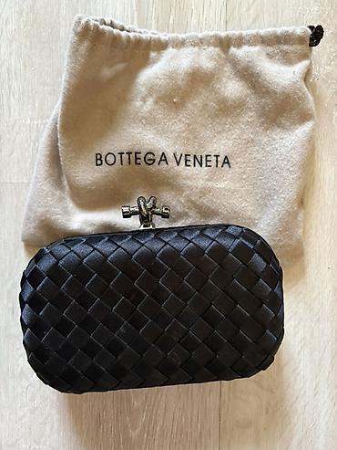 Çantalar: Bottega Veneta Knot minaudière – qara rəng - Material: parlaq satinə — 3