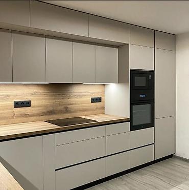 silver kitchen: Кухонный гарнитур, Новый, цвет - Серый — 4