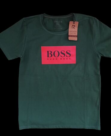 sorc i majica komplet: Men's T-shirt Hugo Boss, 2XL (EU 44), bоја - Maslinasto zelena