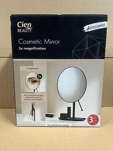 Ogledala: Cien Beauty kozmetičko ogledalo – 3x uvećanje - Stolno ogledalo sa 3x — 1