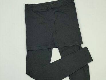 spódnico spodnie czarne: Leggings for kids, 15 years, 158/164, condition - Good