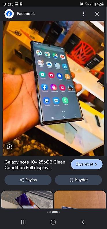 Samsung Note 10 Plus, 256 GB, Simsiz şarj lalafo.az -da Samsung Note 10 Plus, 256 GB, Simsiz şarj
