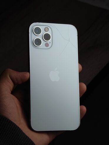 айфон 12 новый: IPhone 12 Pro, Колдонулган, 128 ГБ, Ак, Каптама, 77 %