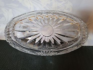 Ostali antikviteti: Kristalna cinija Zajecar iz 70ih.godina. Cinija kristal Zajecar,pun — 14