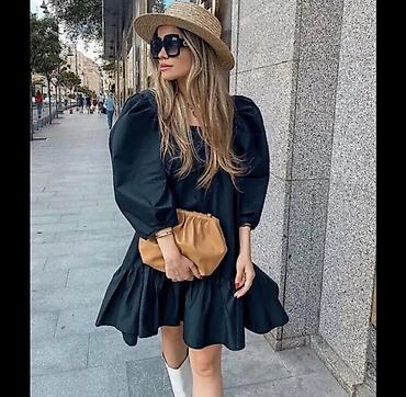 pull and: Стильное, платье А-силуэта от H&M. Платье имеет свободный крой и — 4