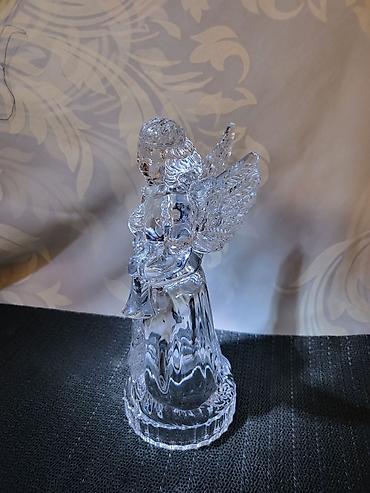 Figure: Kristalni nov andjeo 1980/90godina. Figura andjela sa trubom,olovni — 9