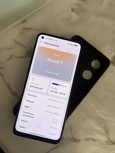ci modul: Oppo Reno8 T, 128 GB, rəng - Qara, Sənədlərlə — 3