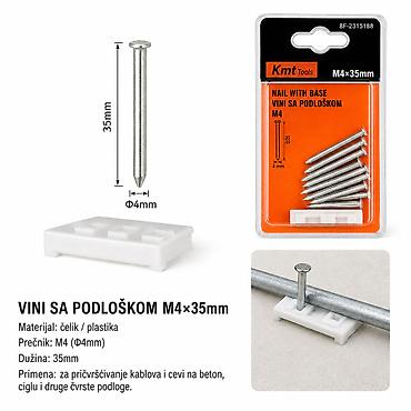 KMT vijak od nerđajućeg čelika sa krstastom poluokruglom glavom