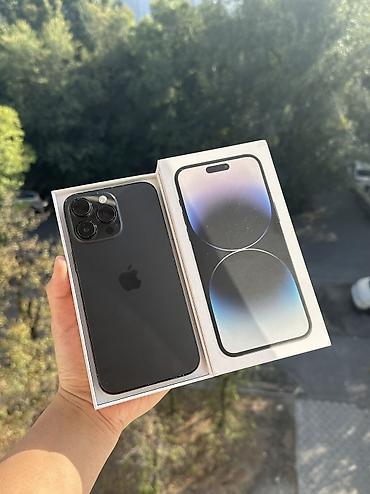 IPhone 14 Pro Max, Б/у, 128 ГБ, Black Titanium, Защитное стекло, Коробка, 74 %