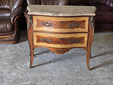 sofa od kože: Komoda sa mermernom pločom – barok/rokoko stil - Elegantna komoda sa — 4