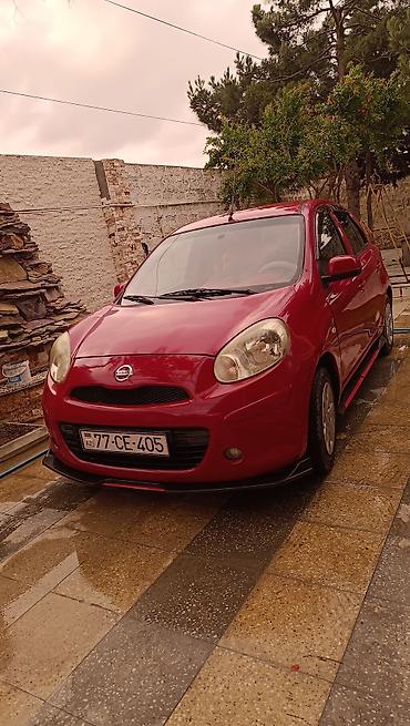 nissan note mini: Nissan March (Micra) – qırmızı rəng, 5 qapılı hetçbek. Əsas — 1