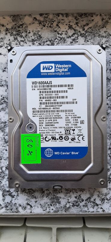 Другие комплектующие: Personal kompüter üçün HDD - sərt disk - hard disk 160GB HDD 80% -