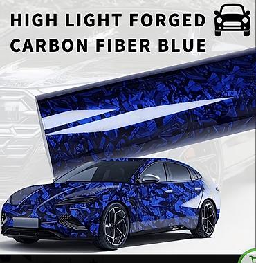 Материалдар: Пленка для оклейки авто/мото High Light Forged Carbon Fiber Blue - — 1
