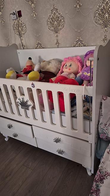 anex baby: Oğlan və qız üçün, İşlənmiş, Dördbucaq, Beşik, Dəstsiz, Matras ilə, Yellənmə mexanizmsiz — 2