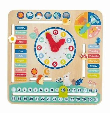 telefon igracka za decu: Drveni sat sa kalendarom – My Calendar (TF329) ⏰🌦️ Šifra proizvoda — 1