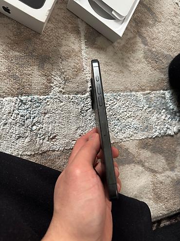 Apple iPhone: IPhone 15 Pro Max, Б/у, 1 ТБ, Blue Titanium, Чехол, Кабель, Коробка, 100 % — 15