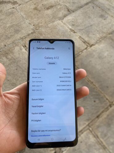 Apple iPhone: Samsung Galaxy A12, 32 ГБ, цвет - Черный, Две SIM карты