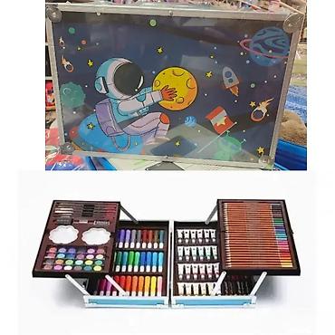 sinsej skafander: Veliki set Astronaut za crtanje u metalnom koferu – Novi dezen Set za — 1