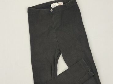 czarna sukienka elegancka: Material trousers, Zara, 4-5 years, 104/110, condition - Good