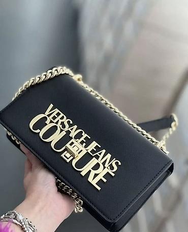 qara çantalar: Çiyin çantası, Versace, İşlənmiş — 2