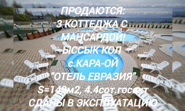 продажа дома коттеджи: Коттедж, 149 м², 3 комнаты, Собственник, Косметический ремонт