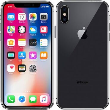 iphone x dubayski: IPhone X, 64 GB, Space Gray, Simsiz şarj, Face ID