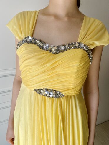 сари платье: XS, S, цвет - Желтый