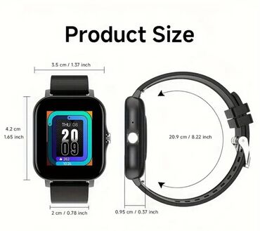 w26 smart watch qiymeti: Yeni, Smart saat, Sensor ekran, rəng - Qara