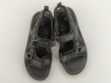 sandały czarne wysokie: Sandałki 34, Używany