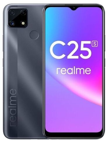 realme c21y цена в бишкеке: Realme C25, Колдонулган, 64 ГБ, түсү - Боз, 2 SIM