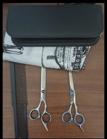 Digər: Satılır Düz və seyrəlden qayçı Qayçı saxlanılma qabı və örtük və wahl