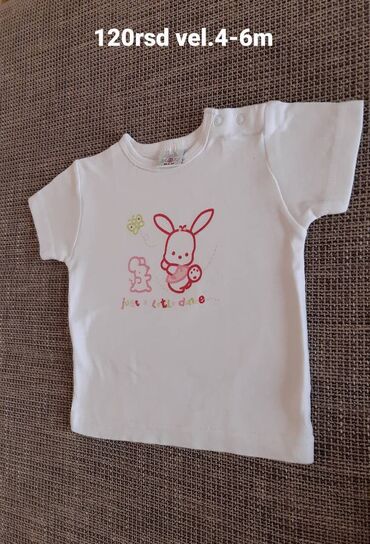 odeća za bebe: Okrugli izrez, Kratak rukav, Životinje, 62-68