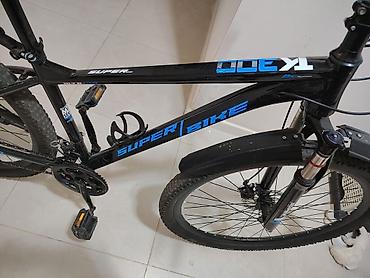 velosipedler 24: SUPER BIKE TK300 dağ velosipedi - Rəng: qara-göy dizayn - Çərçivə — 2